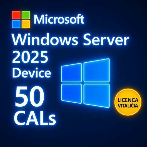 50 Device CALs Windows Server 2025 - Licença Digital - ESD