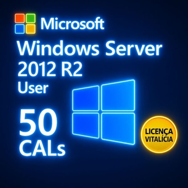 50 User CALs Windows Server 2012 - Licença Digital - ESD