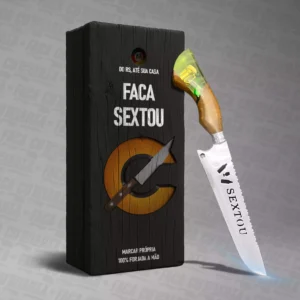 Faca Artesanal Sextou - Cutelaria Forjada Á Mão + Garantia