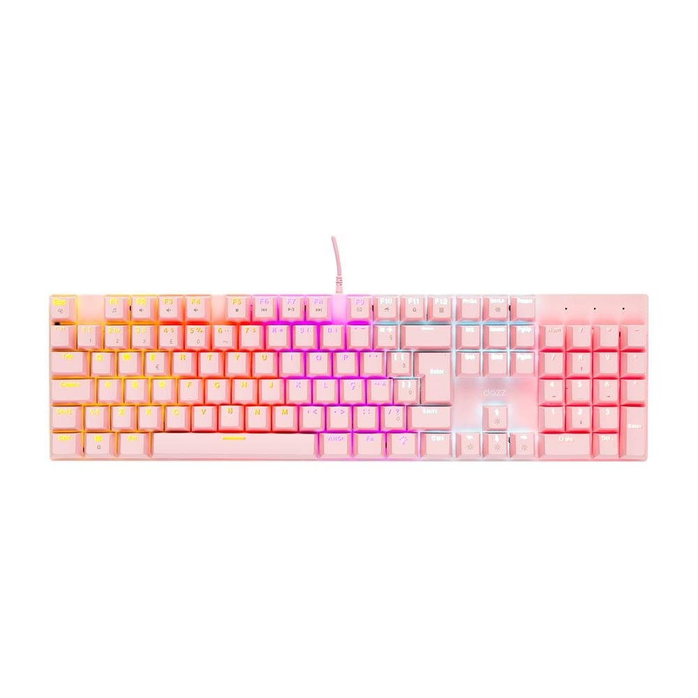 TECLADO MECANICO USB GAMER ORION ESSENTIAL BLUE RGB DAZZ ROSA - Imagem 2
